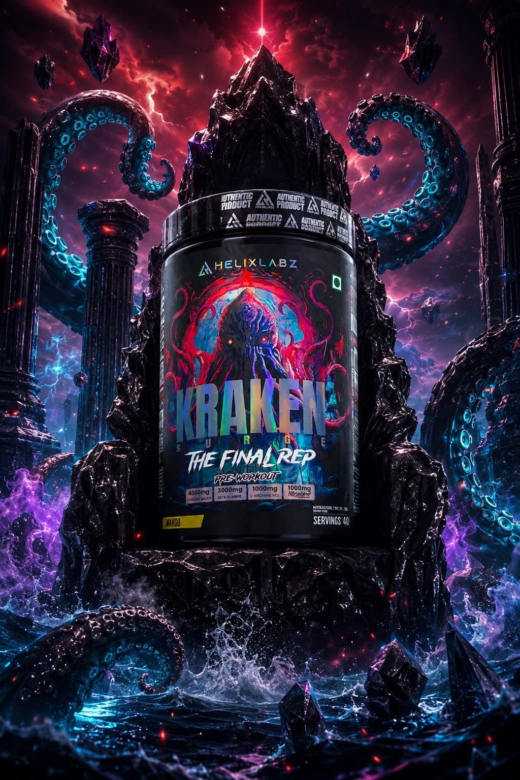 Kraken Surge: The Final Rep Pre-Workout