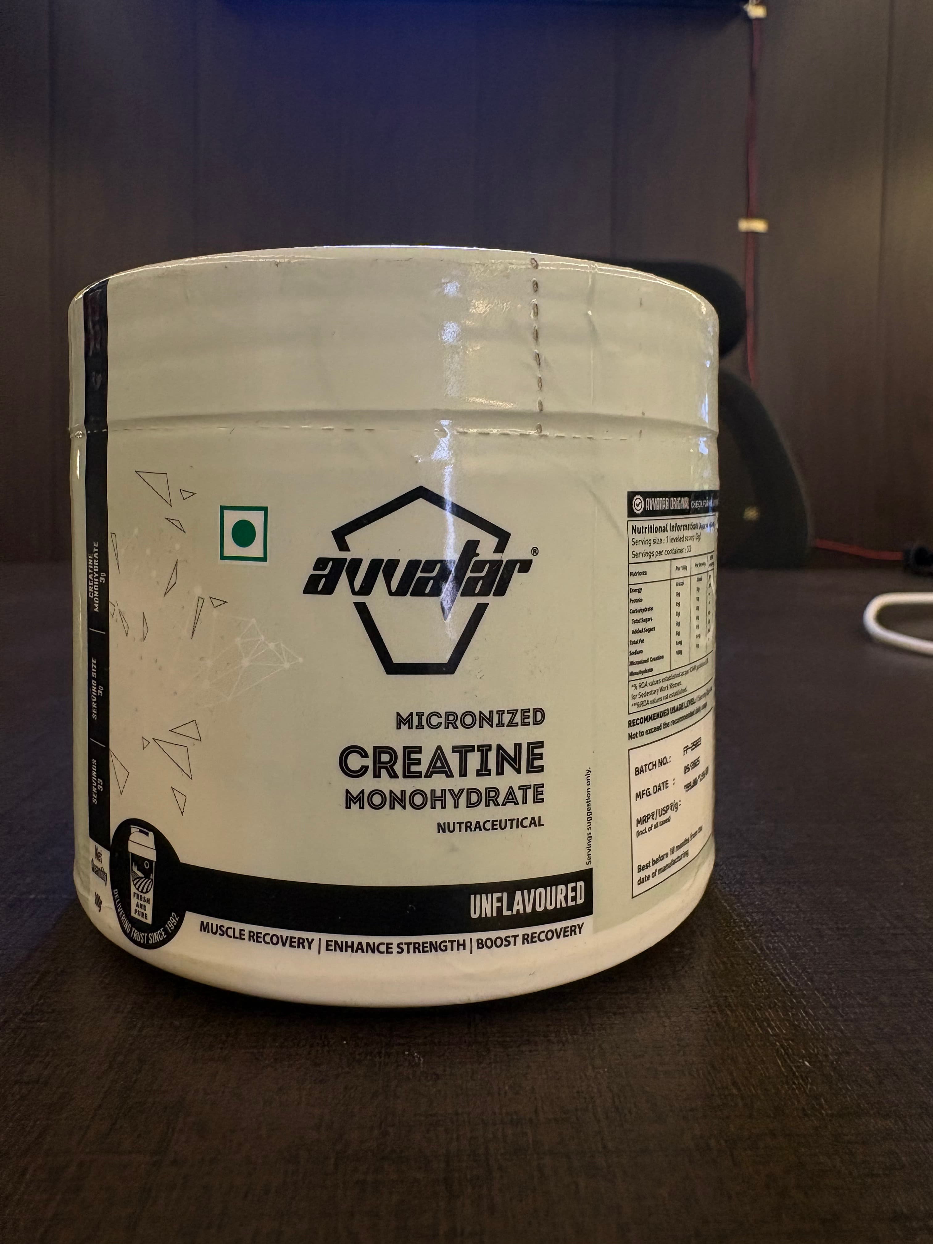 AVVATAR MICRONIZED CREATINE MONOHYDRATE